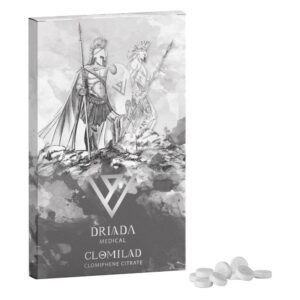 Clomilad 25 mg (Clomid - Clomifeno) 100 Tabs