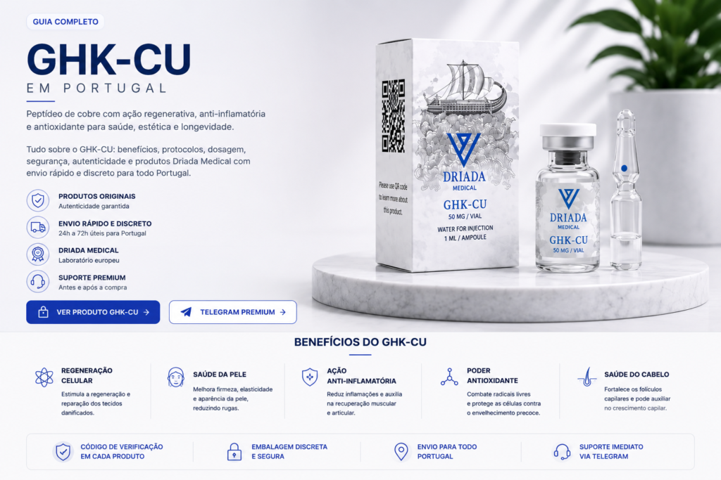 GHK-CU em Portugal Driada Medical com envio rápido e discreto pela FarmaFit