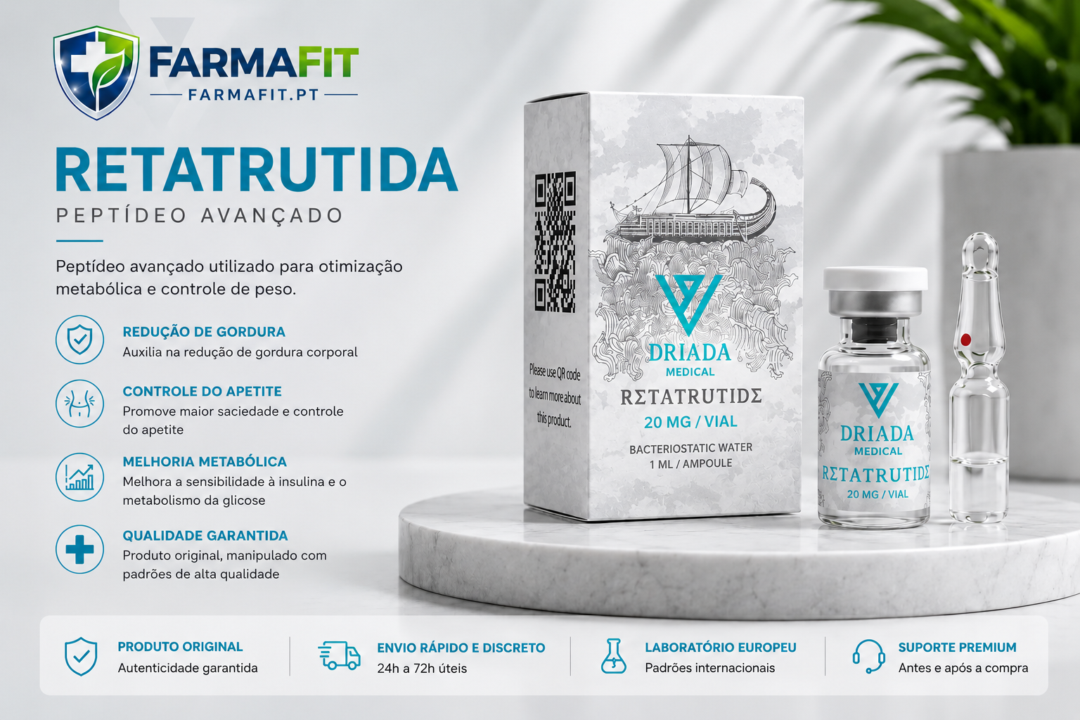 Retatrutida 20mg Driada Medical FarmaFit
